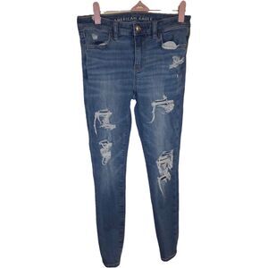 American Eagle Women’s Jeans – Size 2 Short (Distressed Skinny Fit)
